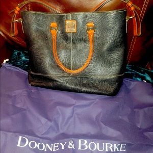 Dooney&Burke black and cognac bag. Great condition!